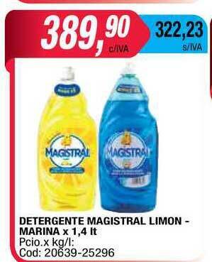 Maxiconsumo Detergente Magistral Limon - Marina x 1,4lt oferta