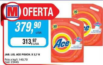 Maxiconsumo Jab. Liq. Ace Pouch x 2,7lt oferta