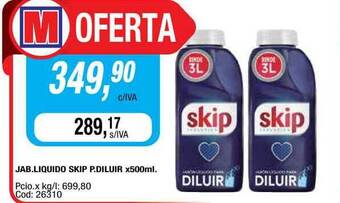Maxiconsumo Skip Jab. Liquido P. Diluir x 500ml oferta