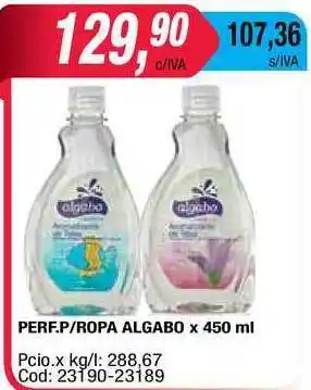 Maxiconsumo Perf. P Ropa Algabo x 450ml oferta