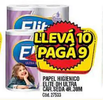 Supermercados Yaguar Elite Papel Higienico DH Ultra Car. Seda 4R.30M oferta