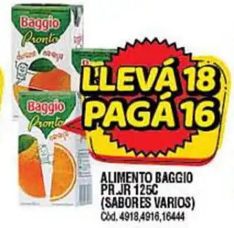 Supermercados Yaguar Baggio Alimento Pr.Gr 125c ( Sabores Varios) oferta