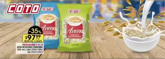 Coto Avena Instantánea Tradicional Coto x 400g oferta