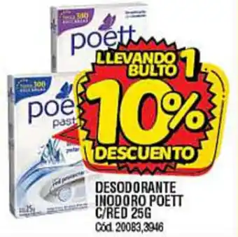 Supermercados Yaguar Desodorante Inodoro Poett C/Red 25g oferta