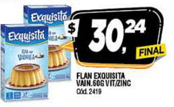Supermercados Yaguar Exquisita Flan Vain. 60g Vit/Zinc oferta