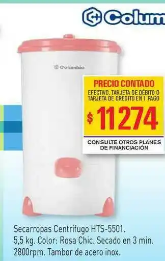 Red del Hogar Secarropas Centrífugo Hts-5501 oferta
