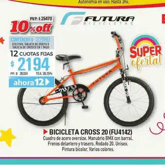 Red del Hogar Futura Bicicleta Cross 20 (fu4142) oferta
