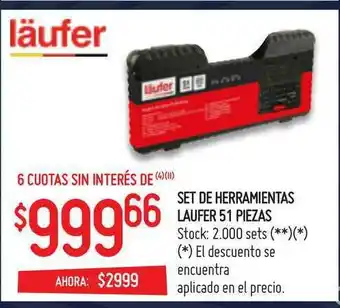 Walmart Läufer Set De Herramientas Laufer 51 Piezas oferta