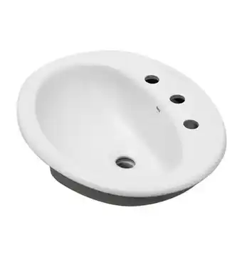 Merlino Bacha sobre poner baño aloa roca 56x47,5cm 3 orificios blanco oferta