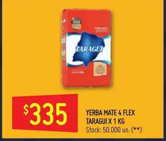 Walmart Taragui Yerba Mate 4 Flex X 1 Kg oferta