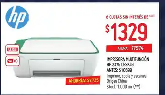 Walmart Impresora Multifunción Hp 2375 Deskjet oferta
