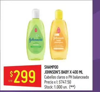 Walmart Johnson's Baby Shampoo x400 ml oferta