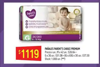 Walmart Parent's Choice Pañales Premium oferta