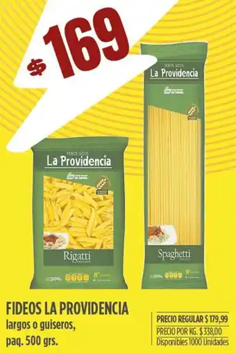 Supermercados Vea Fideos La Providencia 500g oferta