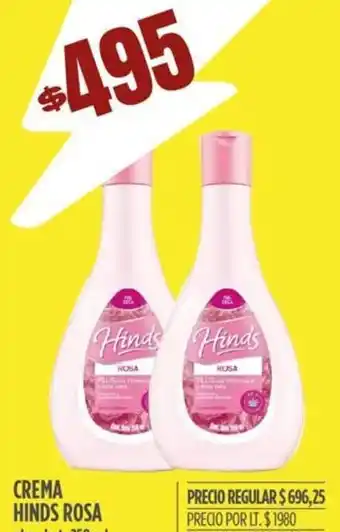 Supermercados Vea Crema Hinds Rosa oferta