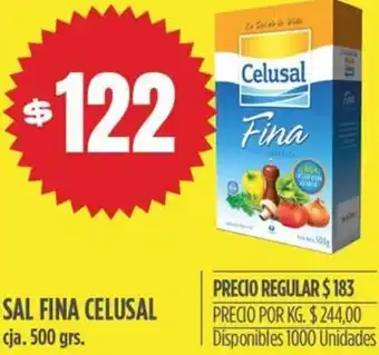 Supermercados Vea Sal Fina Celusal 500g oferta