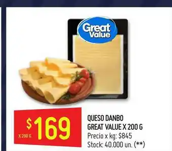 Walmart Great Value Queso Danbo x200 g oferta