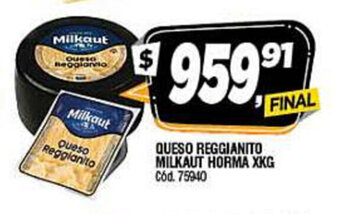 Supermercados Yaguar Milkaut Queso Reggianito Horma Xkg oferta