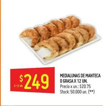 Walmart Medialunas De Manteca O Grasa x12 un oferta