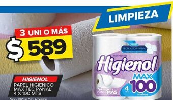 Carrefour Maxi Papel higiénico higienol oferta