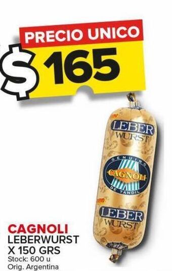 Carrefour Maxi Cagnoli leberwurst oferta