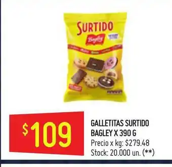 Walmart Galletitas Surtido Bagley x390 g oferta