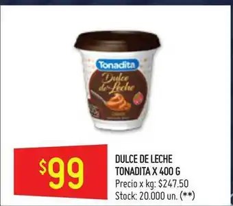 Walmart Tonadita Dulce De Leche x400 g oferta