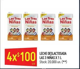 Walmart Las 3 Niñas Leche Deslactosada x1 l oferta