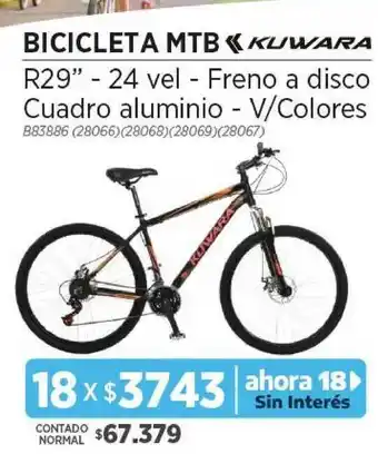 Genesio Hogar Kuwara Bicicleta Mtb oferta