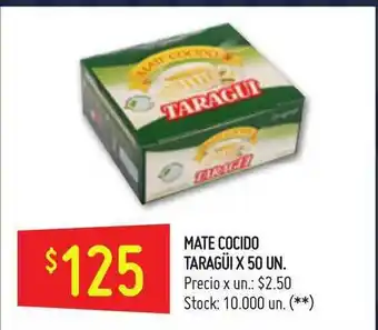 Changomas Taragüi Mate Cocido x50 un oferta