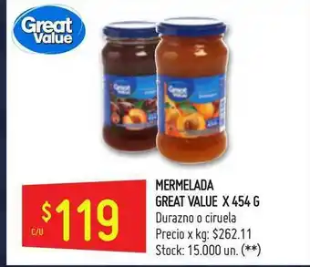 Changomas Great Value Mermelada x454 g oferta