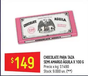 Changomas águila Chocolate Para Taza Semi Amargo x100 g oferta