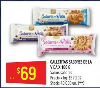 Changomas Sabores De La Vida Galletitas x186g oferta