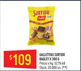 Changomas Surtido Bagley Galletitas x390 g oferta