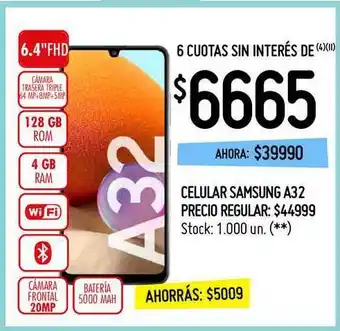 Punto Mayorista Samsung Celular A32 oferta