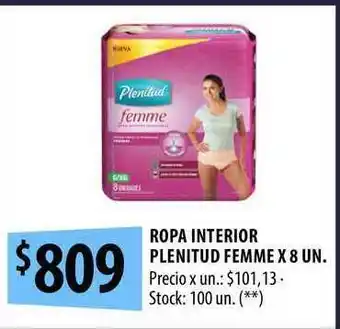 Punto Mayorista Plenitud Femme Ropa Interior x8 un oferta
