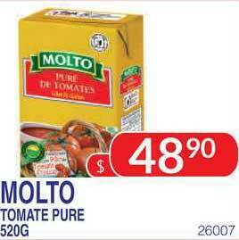 Masivos Molto Tomate Pure 520 g oferta
