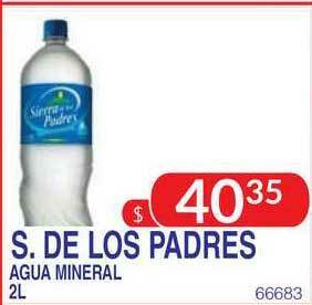 Masivos S. De Los Padres Agua Mineral 2l oferta