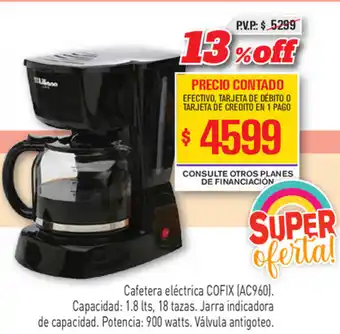 Cofix Cafetera eléctrica