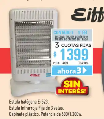 Estufa halógena E-523