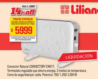 Red del Hogar Convectory CNG17 Convector Natural oferta
