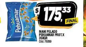 Supermercados Yaguar Pehuamar Mani Pelado Pro T.X 350gr oferta