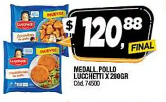 Supermercados Yaguar Lucchetti Medal.Pollo x 280gr oferta