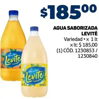 Makro Agua Saborizada Levité 1L oferta