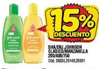 Supermercados Yaguar Johnson Sha/Enj, Clasico/Manzanilla 200/400/750 oferta
