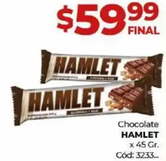 Diarco Hamlet Chocolate 45g oferta