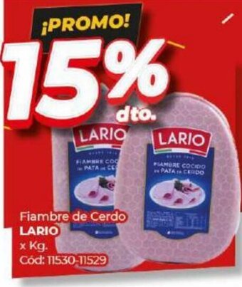 Diarco Lario Fiambre de Cerdo oferta