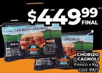 Diarco Chorizo Cagnoli oferta