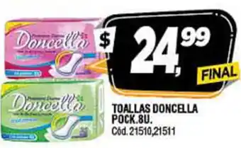 Supermercados Yaguar Doncella Toallas Pock 8U oferta