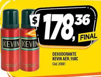 Supermercados Yaguar Kevin Desodorante Aer 150c oferta